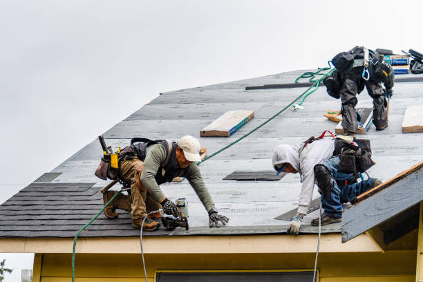 Professional Emergency Roof Repair technician working in Montgomery, NY